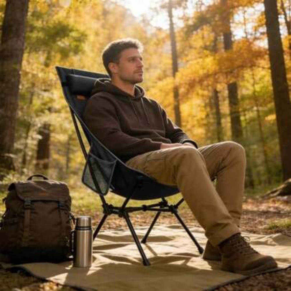 Fishing Backpack - Chaise de camping pliante ultralégère avec