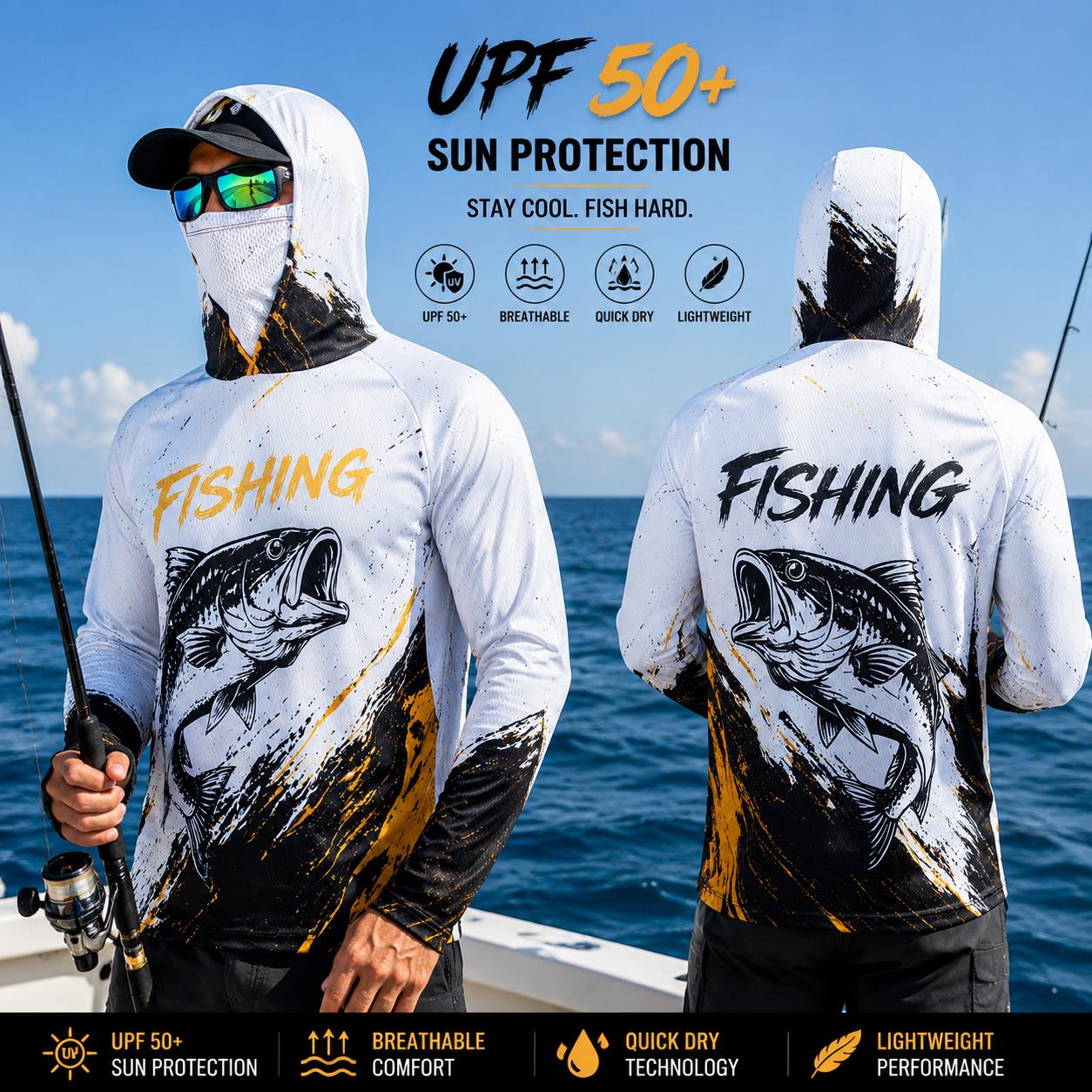Maillot de pêche unisexe à man - Fishing Mask Sun Protection avis et prix