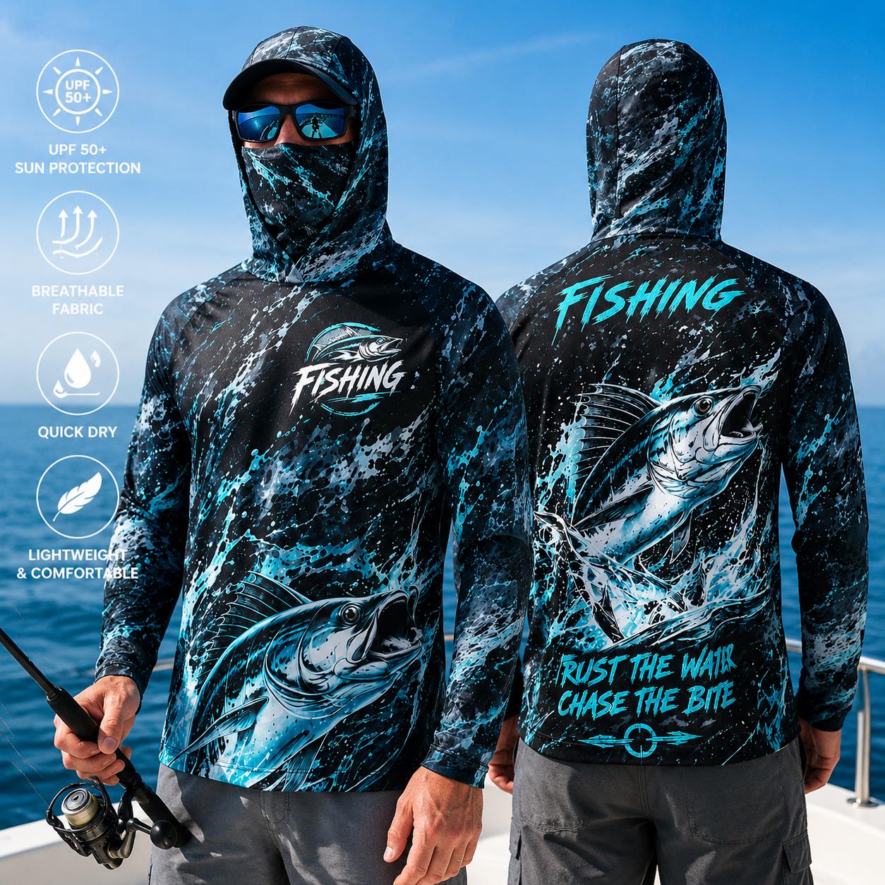 Maillot de pêche unisexe à man - Fishing Mask Sun Protection avis et prix
