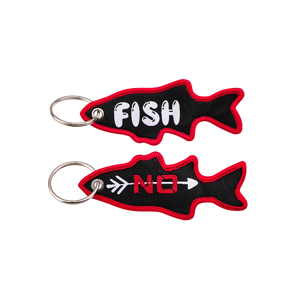 Porte-clés brodé en forme de p - Fishing Backpack avis et prix
