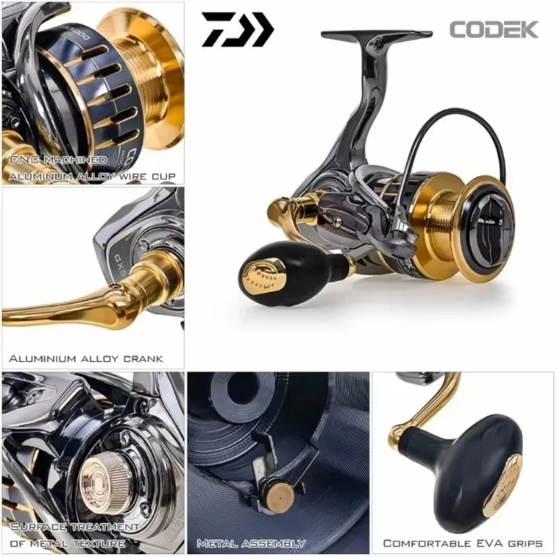 Moulinet spinning Daiwa CODEK, - Abu Garcia Reel Max avis et prix