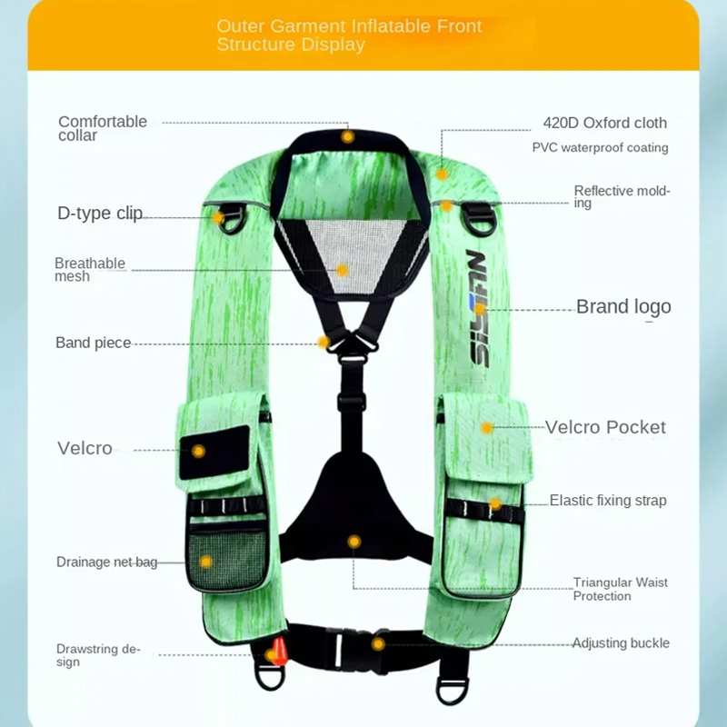 Luya-Gilet de Sauvetage Gonfla - Fishing Vest avis et prix