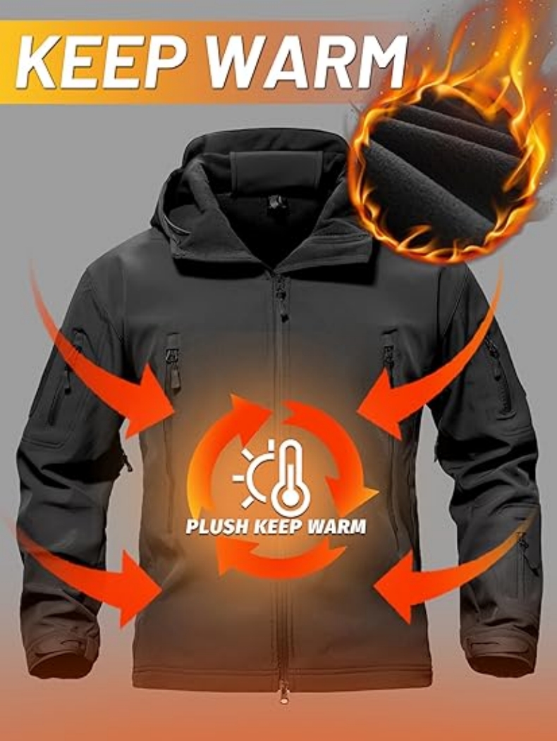 Veste Softshell Tactique en Po - Fishing Jacket Waterproof avis et prix